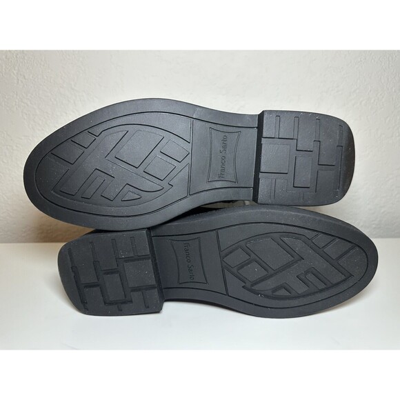 *NEW* Franco Sarto Bealy Black Leather Ankle Booties Women's SIZE 6 - Picture 8 of 12